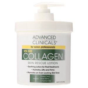 Advanced Clinicals Collagen Skin Rescue Lotion, 16 Oz